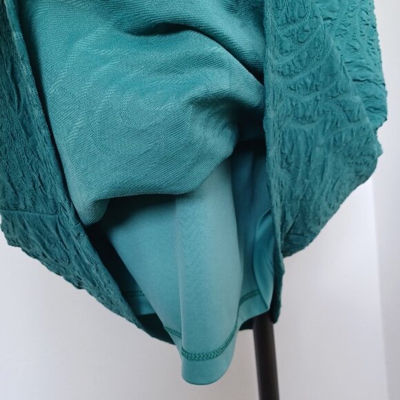 Very Vollbracht Shift‎ Dress Green Slim Fit Stretch Knit Womens Large - Picture 10 of 15